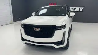 2022 Cadillac Escalade Wrapped in Satin Pearl White