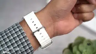 White Silicone Ocean Band For Apple Watch 38/40/41/42/44/45mm