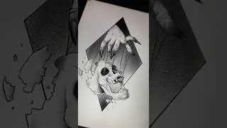 In control. Skull tattoo design in Procreate. #procreate #digitalart #tattoodesign
