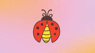 How to draw a lady bird 🐞 | Easy steps drawing | Art by AB