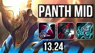 PANTHEON vs SYNDRA (MID) | 12/0/5, Legendary | NA Master | 13.24