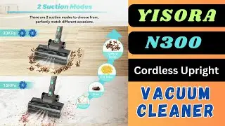 YISORA N300 Cordless Upright Vacuum Cleaner