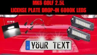 2010-2014 VW Golf: Swap OEM Plate Lights to LED!
