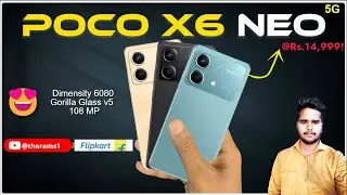 POCO X6 Neo 5G Review🔥Crazy Display , Dimensity 6080 At @Rs.14,999!?