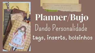 Planner / Bujo - Decorando com Tags, Bolsos, Inserts - Journaling - Papelaria