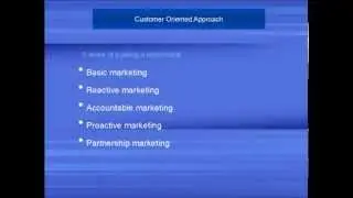 What is Customer Oriented Marketing?