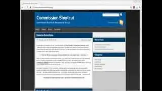 Commission Shortcut - Product Overview