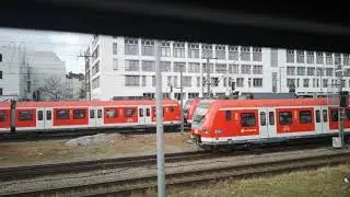 German Railways diesel-hydraulic 218 452 'Rabbit' thrashes out of Munich Ostbahnof. 18.02.20.