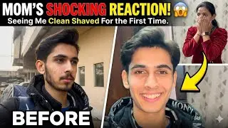Clean shave😳 Mumma CRAZY reaction😮 | Badminton training 🏸 #vlog