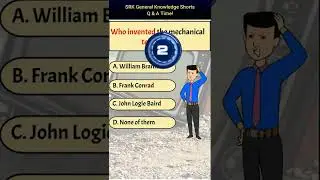 Who invented the mechanical television? | #Shorts | #SRK General Knowledge Shorts