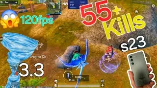 Samsung s23 bgmi 120 fps gameplay test😱 | snapdragon 8 gen 2 gaming test 2024🔥
