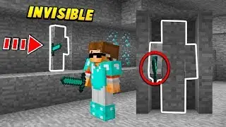 I used an INVISIBLE Minecraft Skin to See if They Notice.. (Minecraft)