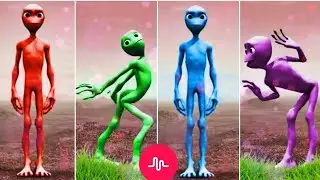Green Alien, Blue Alien, Red Alien, Yellow Alien Kids Video Song || Dame tu Cosita Alien kids Song