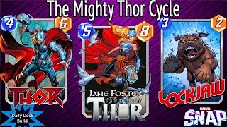 The Mighty Thor Is Here! - Jane Foster Cycle Deck - Marvel Snap Gameplay