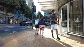 (4k) DJI Pocket 2 Autumn Walk. Wellington CBD, New Zealand | April 2022.