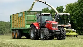 Massey Ferguson 7624 + Joskin silospace + Claas Jaguar 890