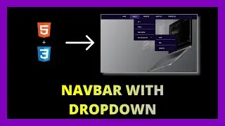 Simple NavBar with Dropdown | HTML & CSS | Transition