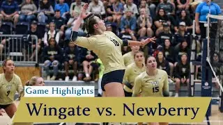 Game Highlights: Wingate Volleyball vs Newberry - 9/16/2023