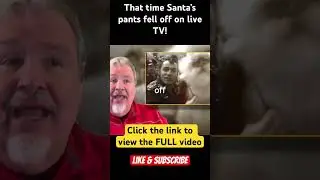 That time Santa&rsquo;s pants fell off fell off on LIVE tv!  #youtubeshorts