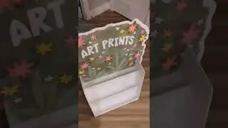 making a new sign for my art market booth ✨ little DIY using procreate and some foam core!