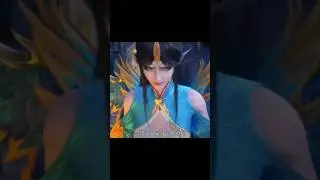 🔥xiao yan vs miss fang fight🔥 #battle through the heavens #anime#