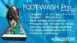 FOOT WASH Pro - P&eacute;diluve automatique en inox