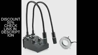 3 in 1 6W 6500K Industry Microscope LED Gooseneck Light Illuminator Lamp Spot Light Lamp Fill Light