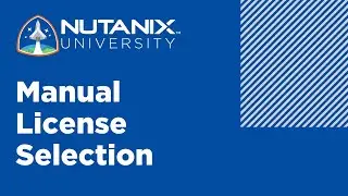 Manual License Selection