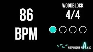 Метроном 86 BPM 4/4 - деревянный блок