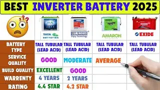 Best Inverter Battery 2025 🔋 Tata vs Luminous vs Amaron vs Exide 