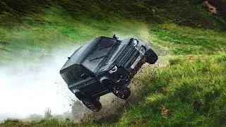 No Times to Die Movie Land Rover Defender STUNTS Scenes