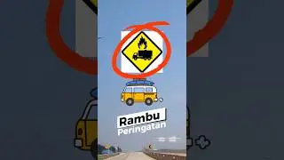 Rambu peringatan !!! angkutan barang mudah terbakar ??? 🔥 #shortsfeed