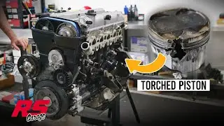 2JZ Teardown First Time Build Ends with Hole in Piston | RS Garage