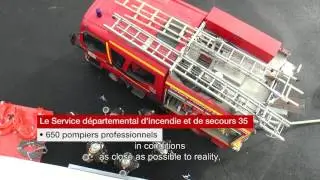 La maison &agrave; feu pour la formation des pompiers/The fire house for training firefighters