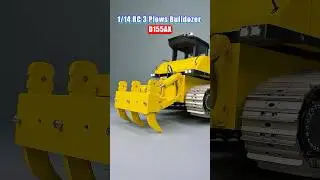 The 1:12 D155AX Metal Hydraulic Bulldozer is showing off! 🤸 #rc #machine #rchobby #scalemodel