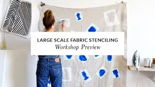 A Large Scale Stenciling Workshop with Erin Dollar | The Crafter's Box