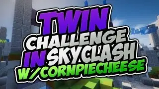 TWIN CHALLENGE IN SKYCLASH!?! | Hypixel SkyClash BETA Game w/CornPieCheese