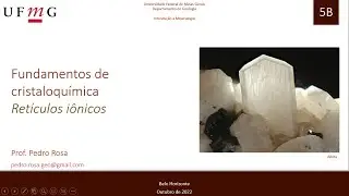5B  Fundamentos de cristaloquímica   Retículos iônicos I