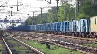 Twin Tone Honking WAP-7 Ranchi Rajdhani Express blazes Chola at 130kmph!