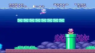 Super Mario Bros The Lost Levels (SNES) Level 9-1