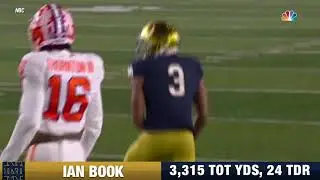 Ian Book 2020 Regular Season Highlights&nbsp; ( Notre Dame QB)