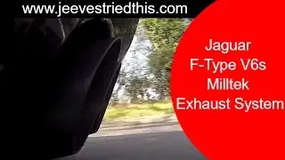 MENTALLY INSANE. F TYPE JAGUAR AND MILLTEK EXHAUST SYSTEM LOUD.