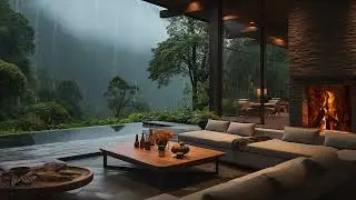 Tranquil Rain in Forest Balcony Retreat 🌧️ Calming Soundscape for Sleep and Mindfulness