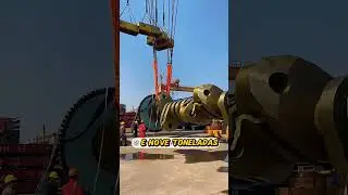 HEAVY ENGINEERING: Assembling the 1600-TON Aircraft Carrier Engine! #funfacts #shorts
