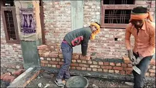 साइड पर चुनाई के काम चल रहा है क्या आप लोग इस प्रकार से दीवार का चुनाई करते हैं इस वीडियो में जानिए 