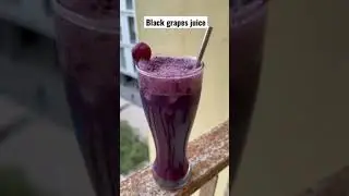 Black grapes juice