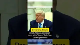 South African president and Trump in a meeting #politics #news #celebrity