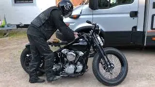 Conny Ivarsson and his Flathead Power Knucklehead