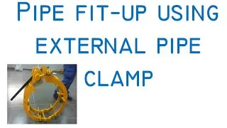 Pipe fitup using external pipe clamp