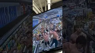 Bodybuilders Flexing in the Supermarket  Muscle Power Showcase #bodybuilding #shorts